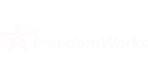 Freedom Works white logo